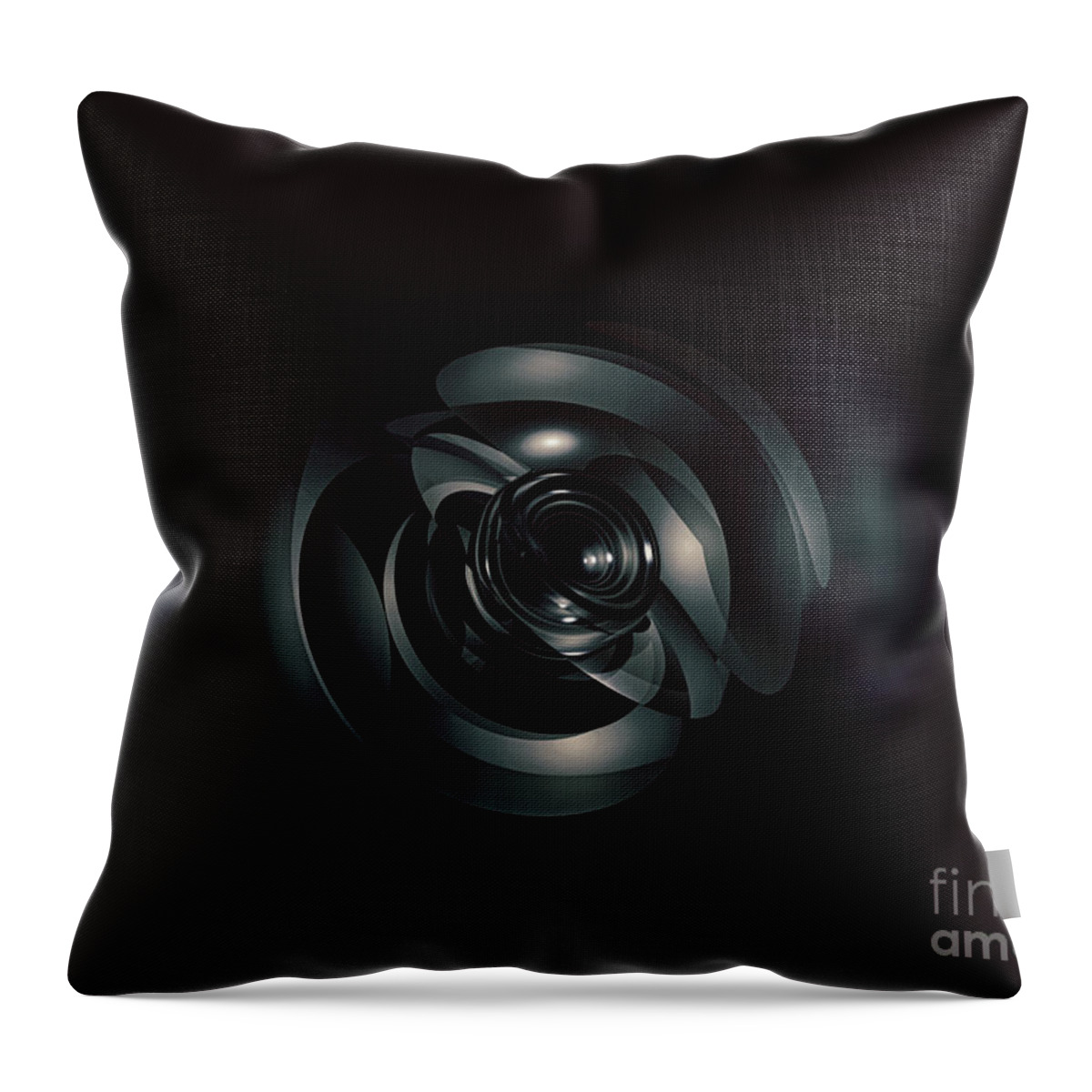 Grunge Throw Pillow featuring the digital art Mysterious Reflections by Phil Perkins