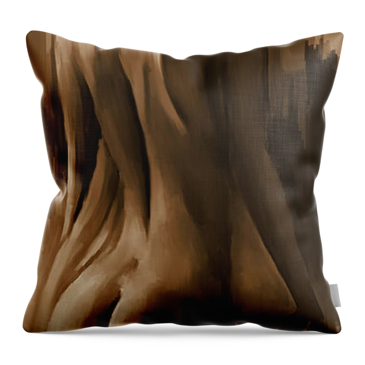 Nude Throw Pillow featuring the painting Naked women by Gull G