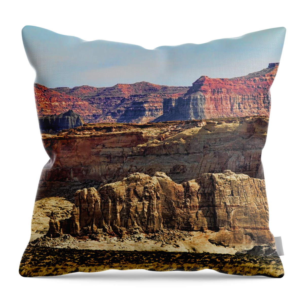  Arizona Throw Pillow featuring the photograph Nature Best Arizona Landscape by Chuck Kuhn