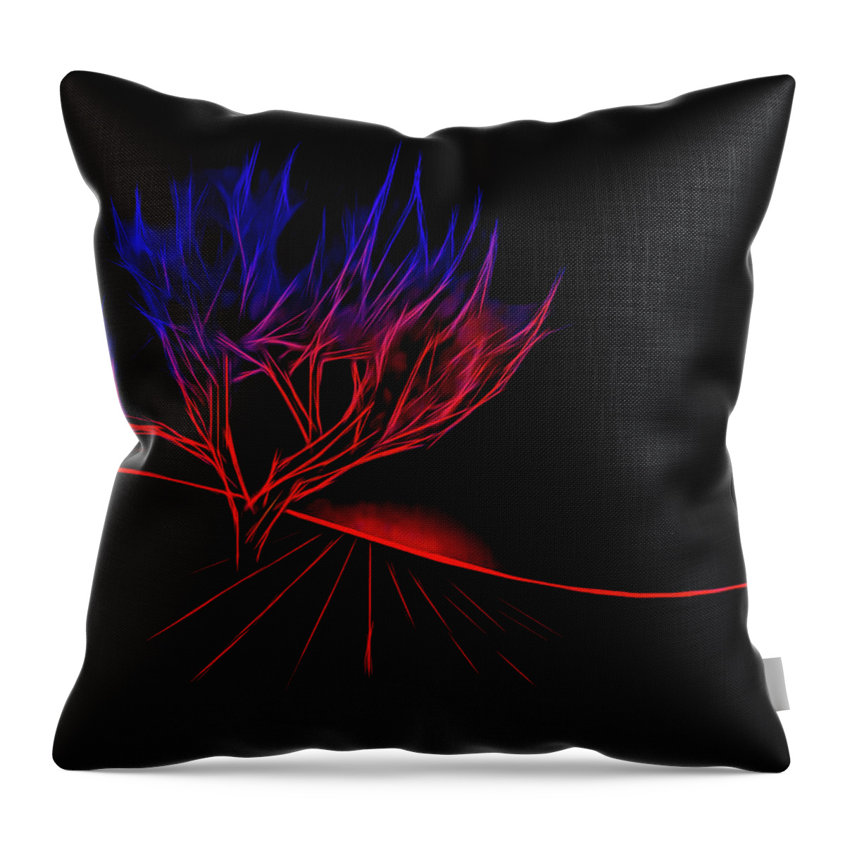 Photography Throw Pillow featuring the photograph Neon Sunset by Paul Wear