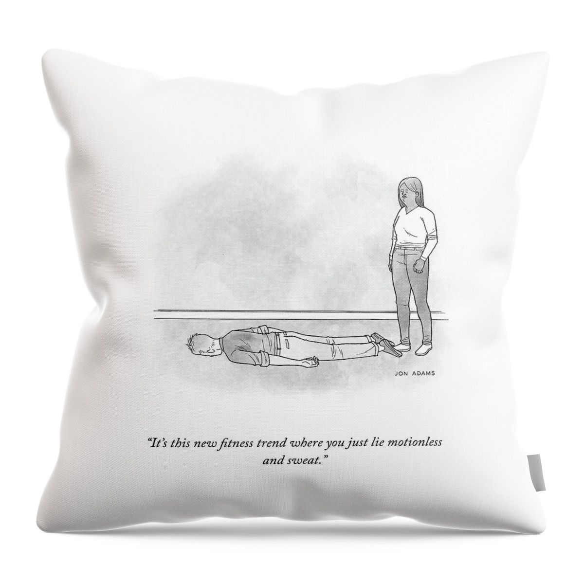 New Fitness Trend Throw Pillow