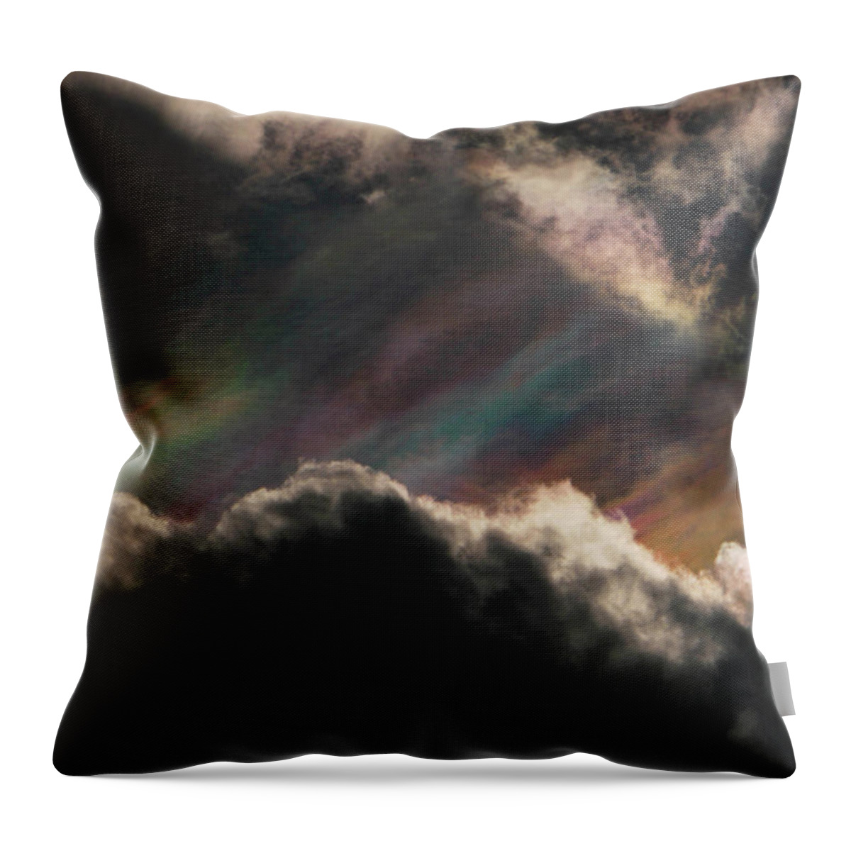 Rainbow Throw Pillow featuring the photograph New Frequency Codes by Kati Astraeir