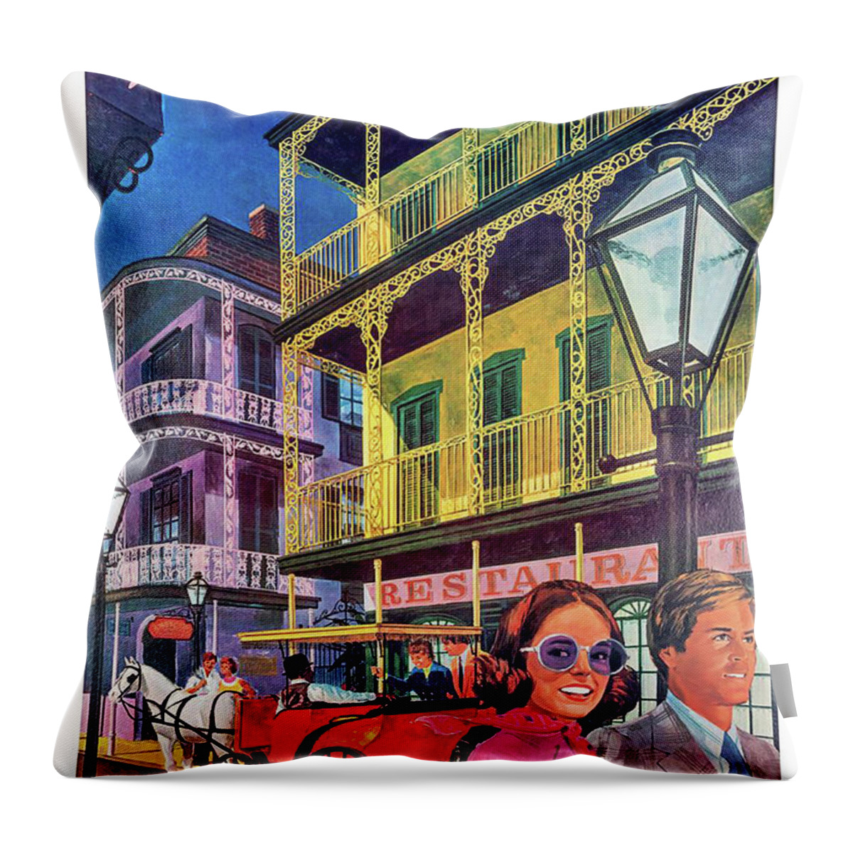 New Orleans Throw Pillow featuring the digital art New Orleans by Long Shot