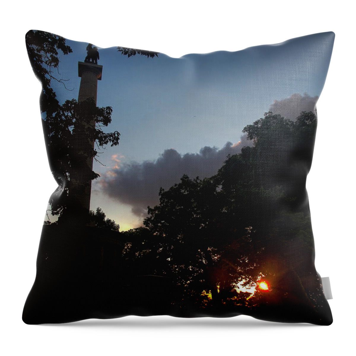 Chattanooga Throw Pillow featuring the photograph New York Monument by George Taylor