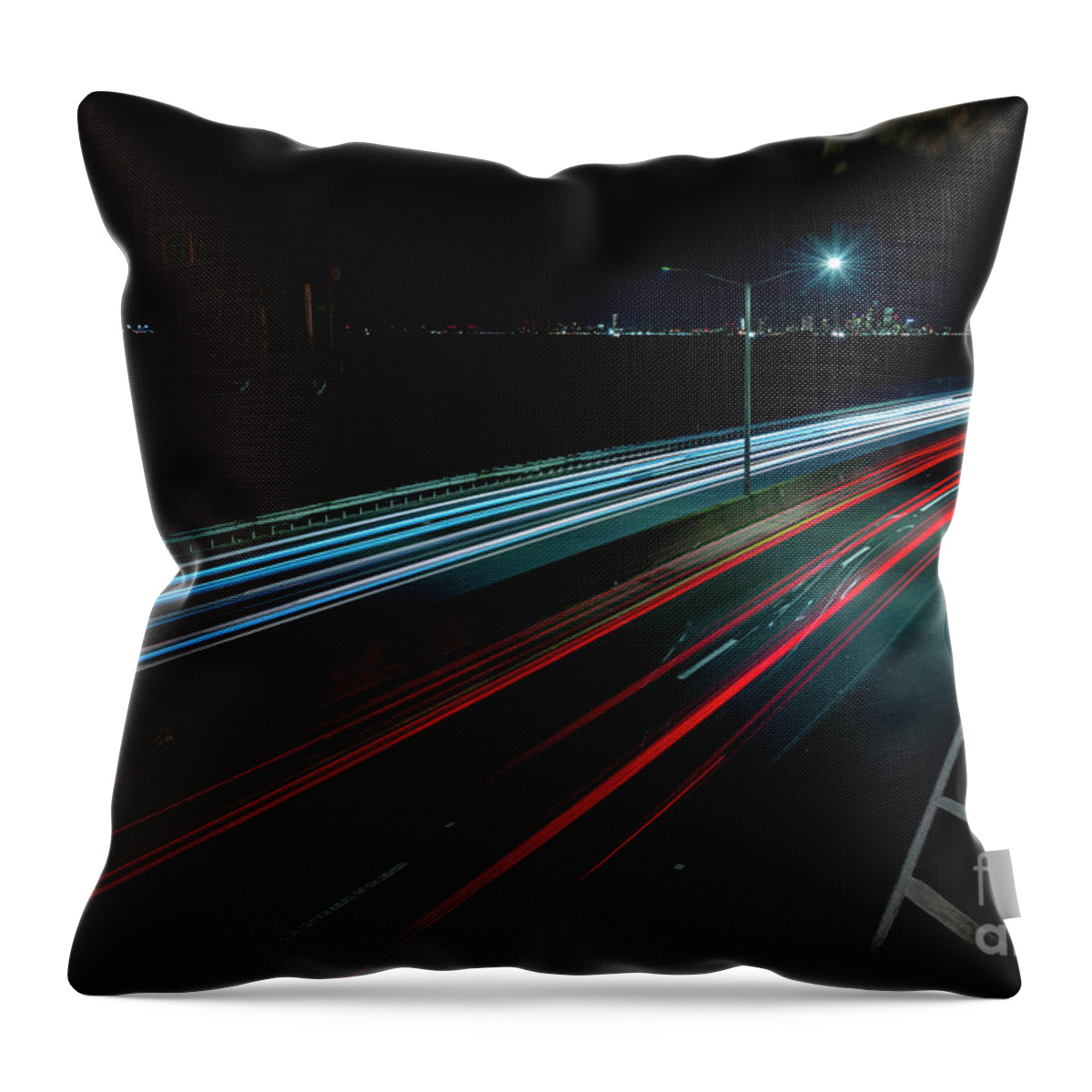 Architecture Throw Pillow featuring the photograph New York Traffic by Stef Ko