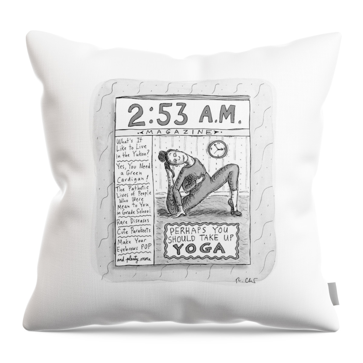 New Yorker August 23, 2021 Throw Pillow