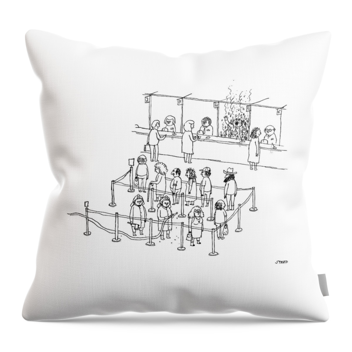New Yorker February 14, 2022 Throw Pillow