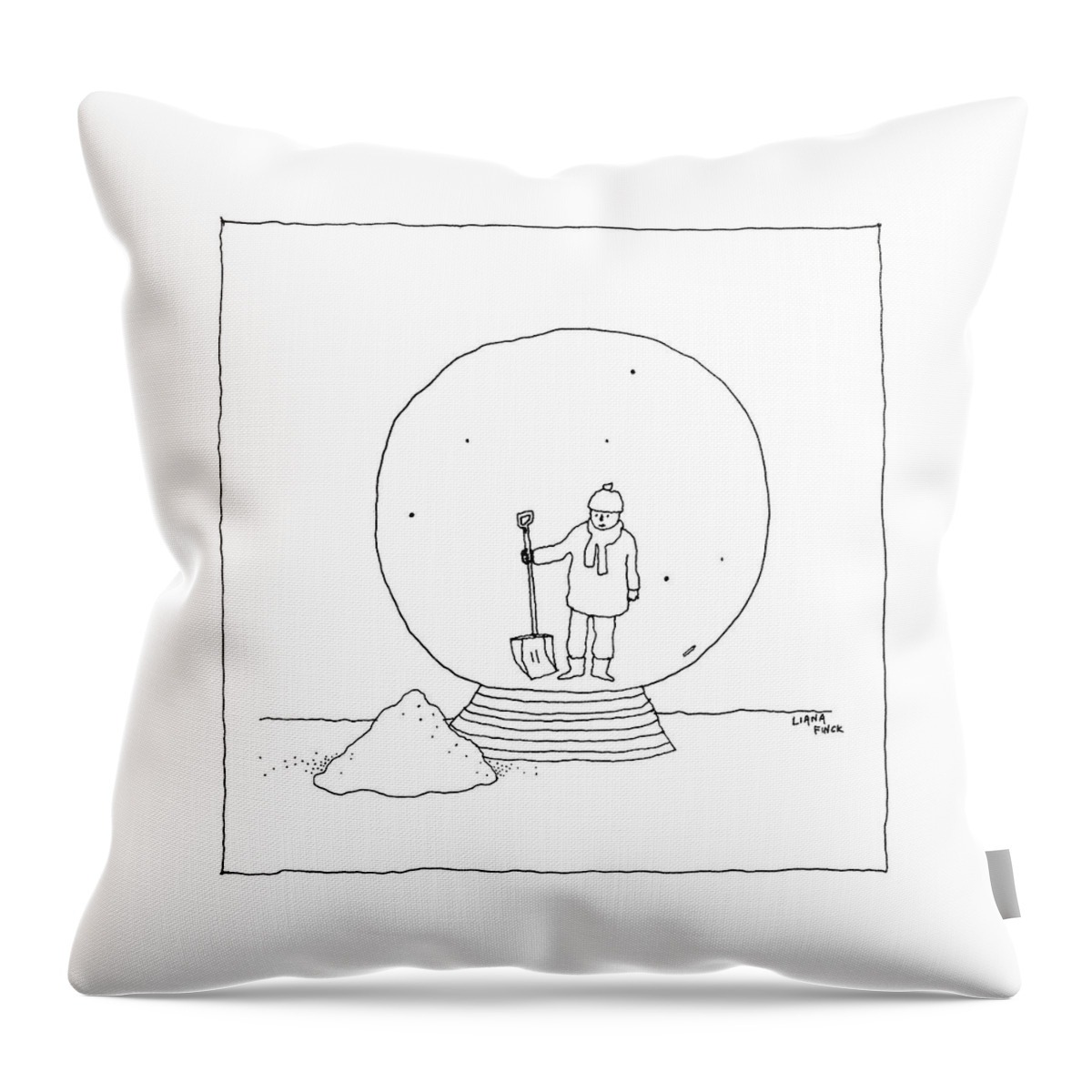 New Yorker February 7, 2022 Throw Pillow