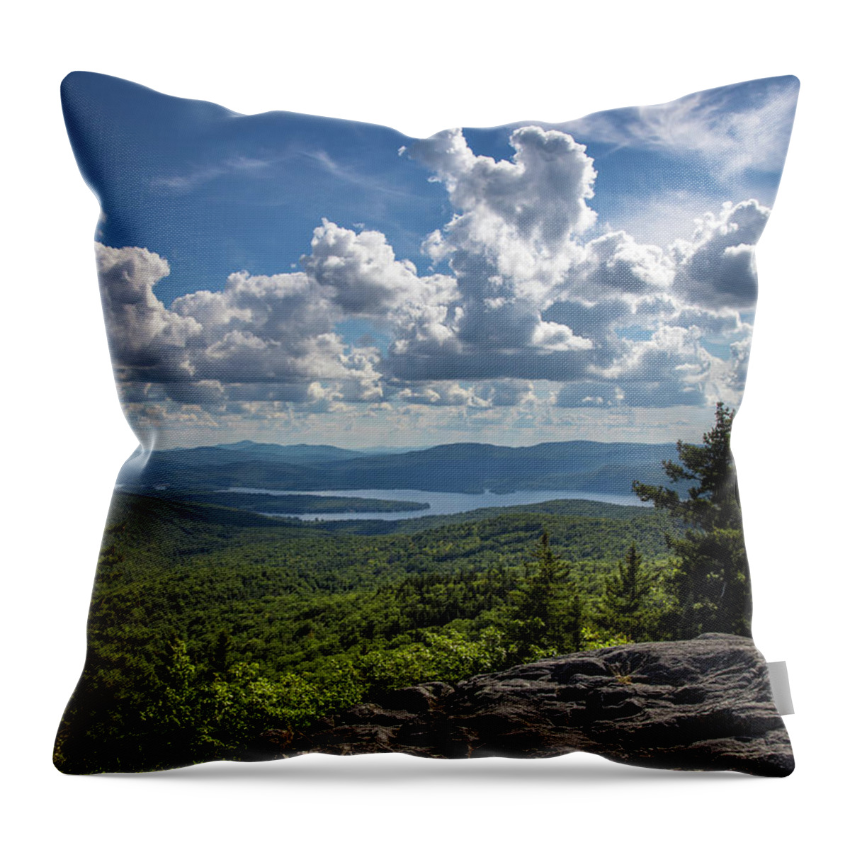Newfound Throw Pillow featuring the photograph Newfound Lake Summer by White Mountain Images