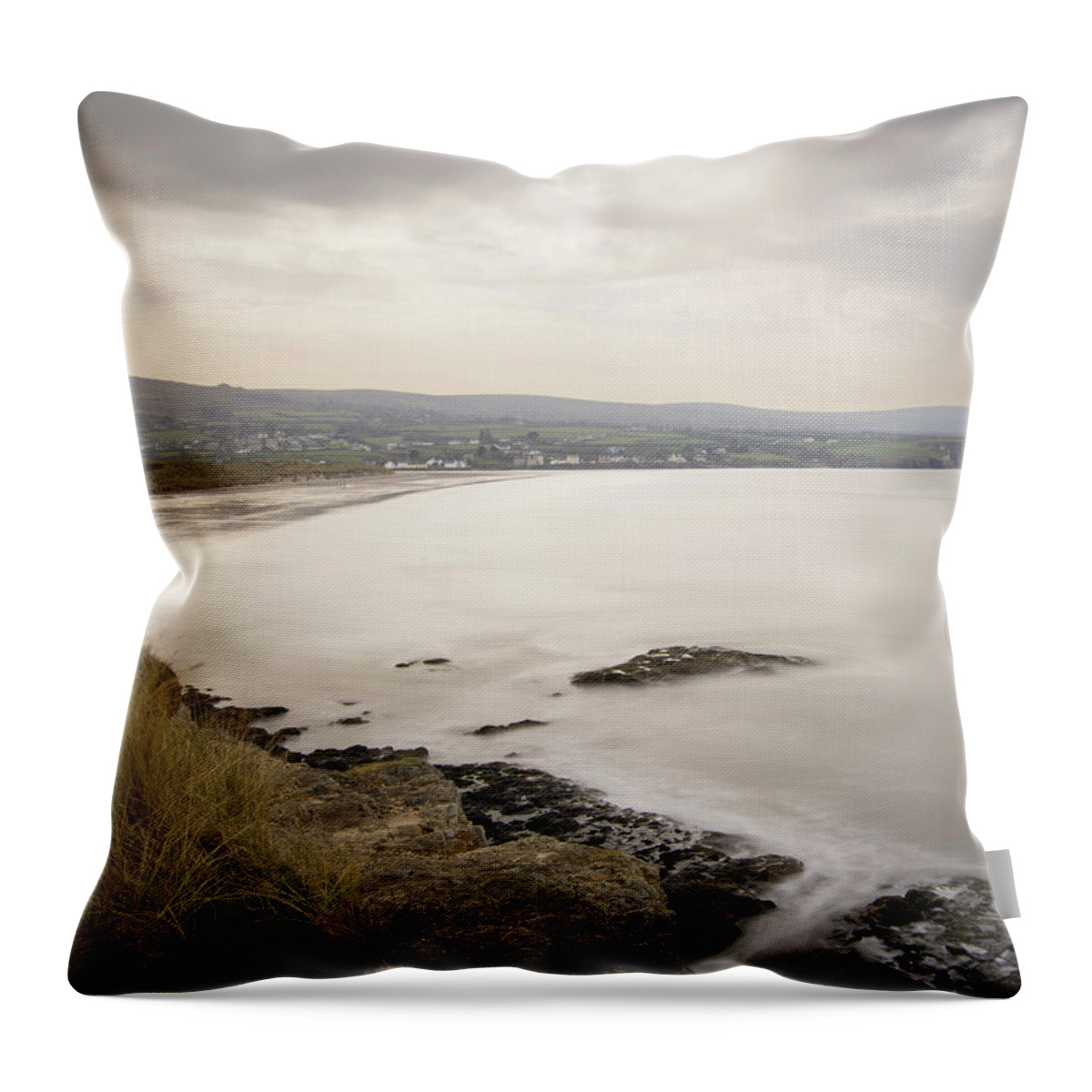 Newport Throw Pillow featuring the photograph Newport Beach, south Wales by Average Images