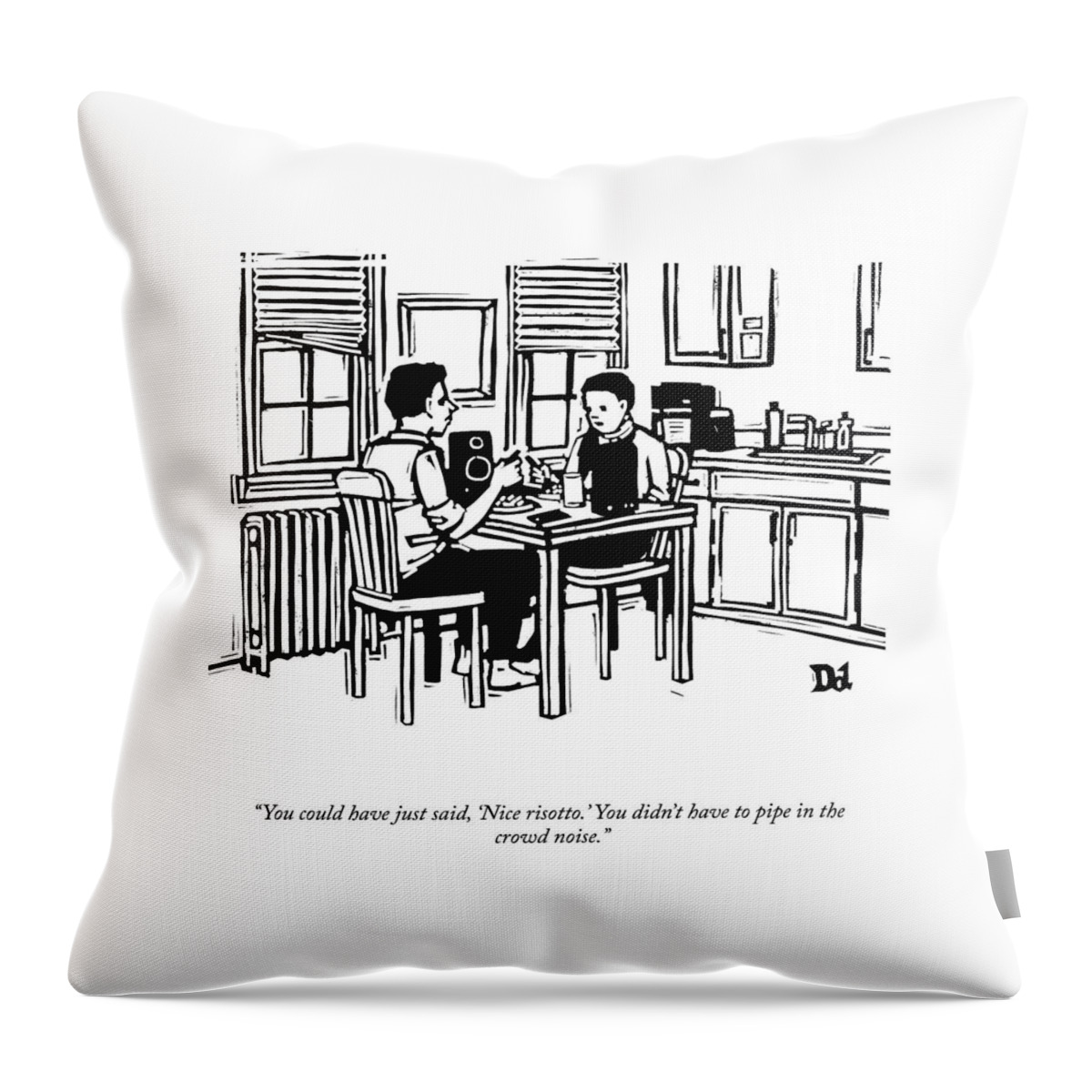 Nice Risotto Throw Pillow