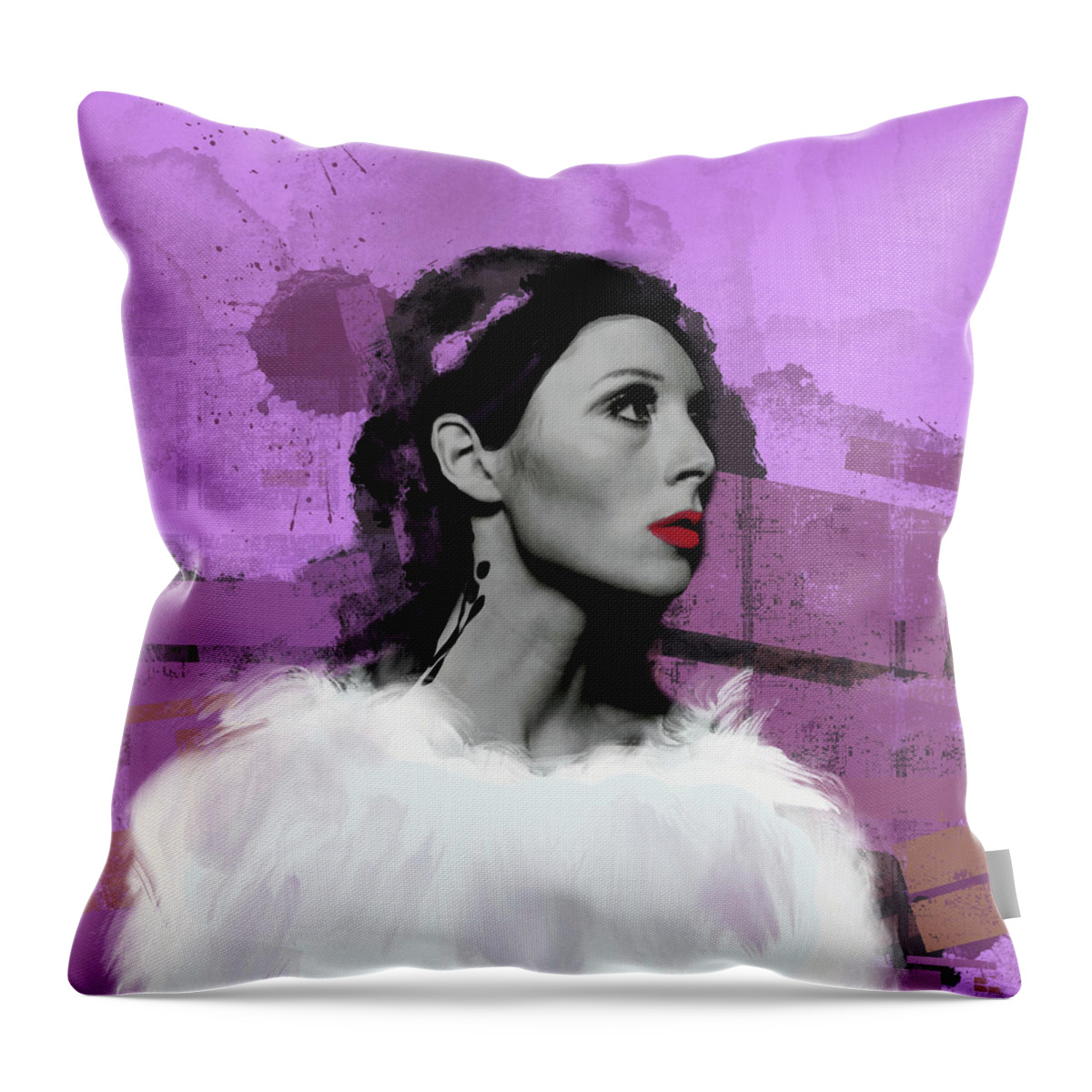 Digital Throw Pillow featuring the digital art Night on the Town by Creative Spirit