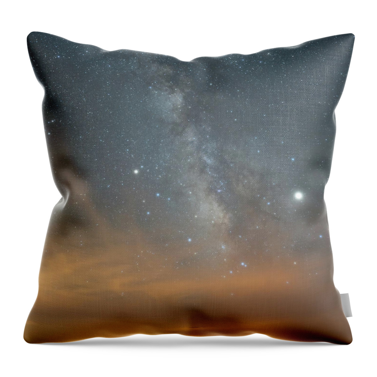 Astronomy Throw Pillow featuring the photograph Night Sky over Mesa Verde by Kyle Lee