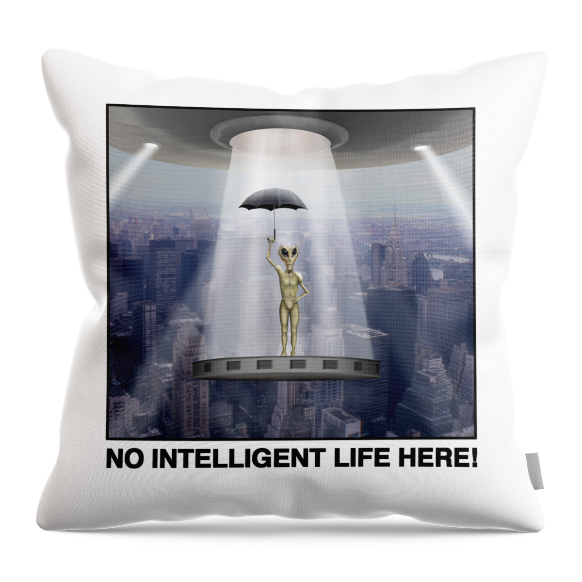 T-shirt Throw Pillow featuring the photograph No Intelligent Life Here 2020 by Mike McGlothlen