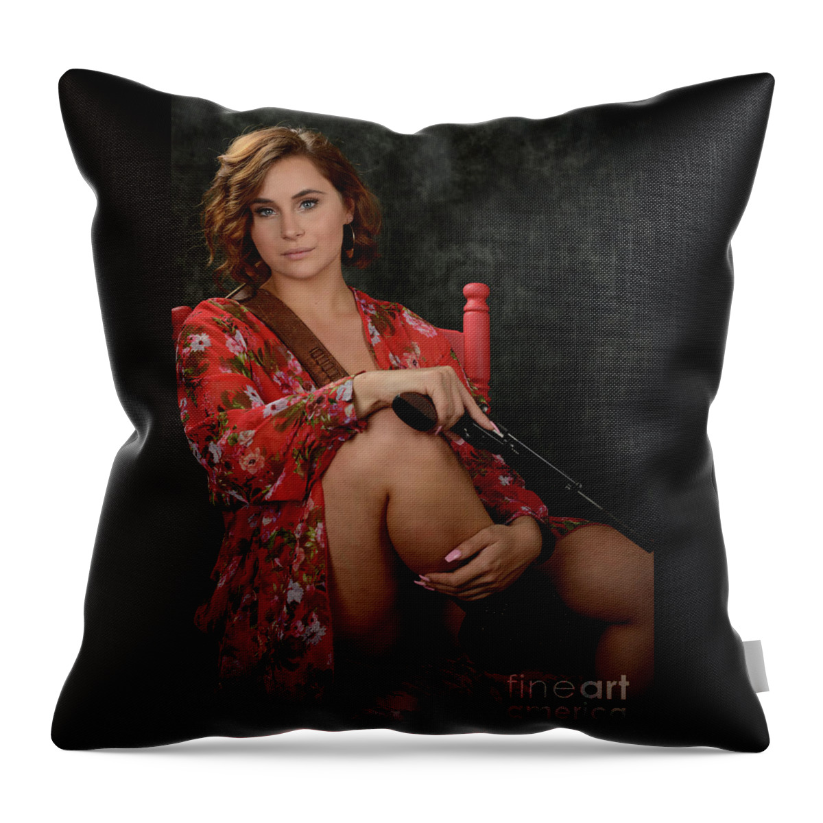 Lady Throw Pillow featuring the photograph No trespassing by Keith Lovejoy