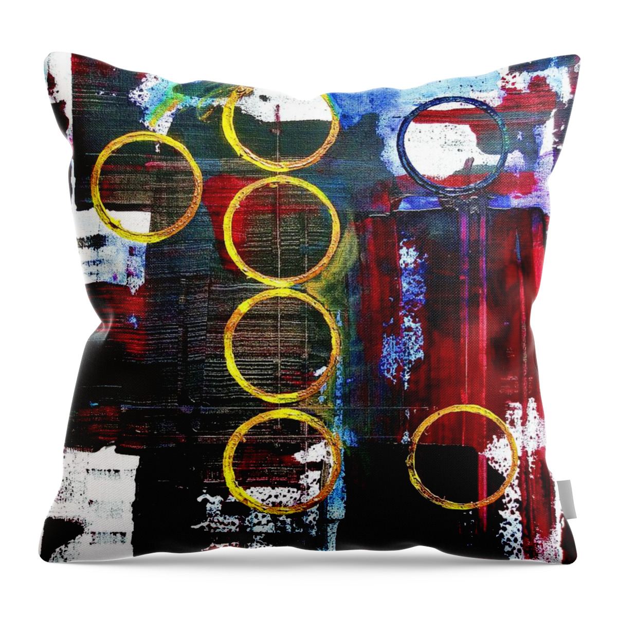 Art Throw Pillow featuring the painting Non-Apologetic Gratitude Nod to Mr. Vinklarek by J Vincent Scarpace