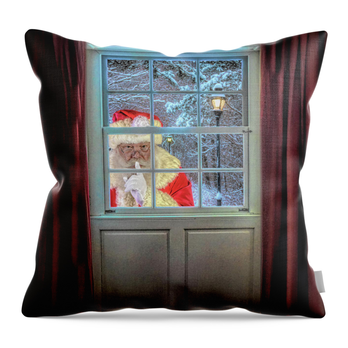 Norman Rockwell Throw Pillow featuring the photograph Norman Rockwell by Jim Hatch