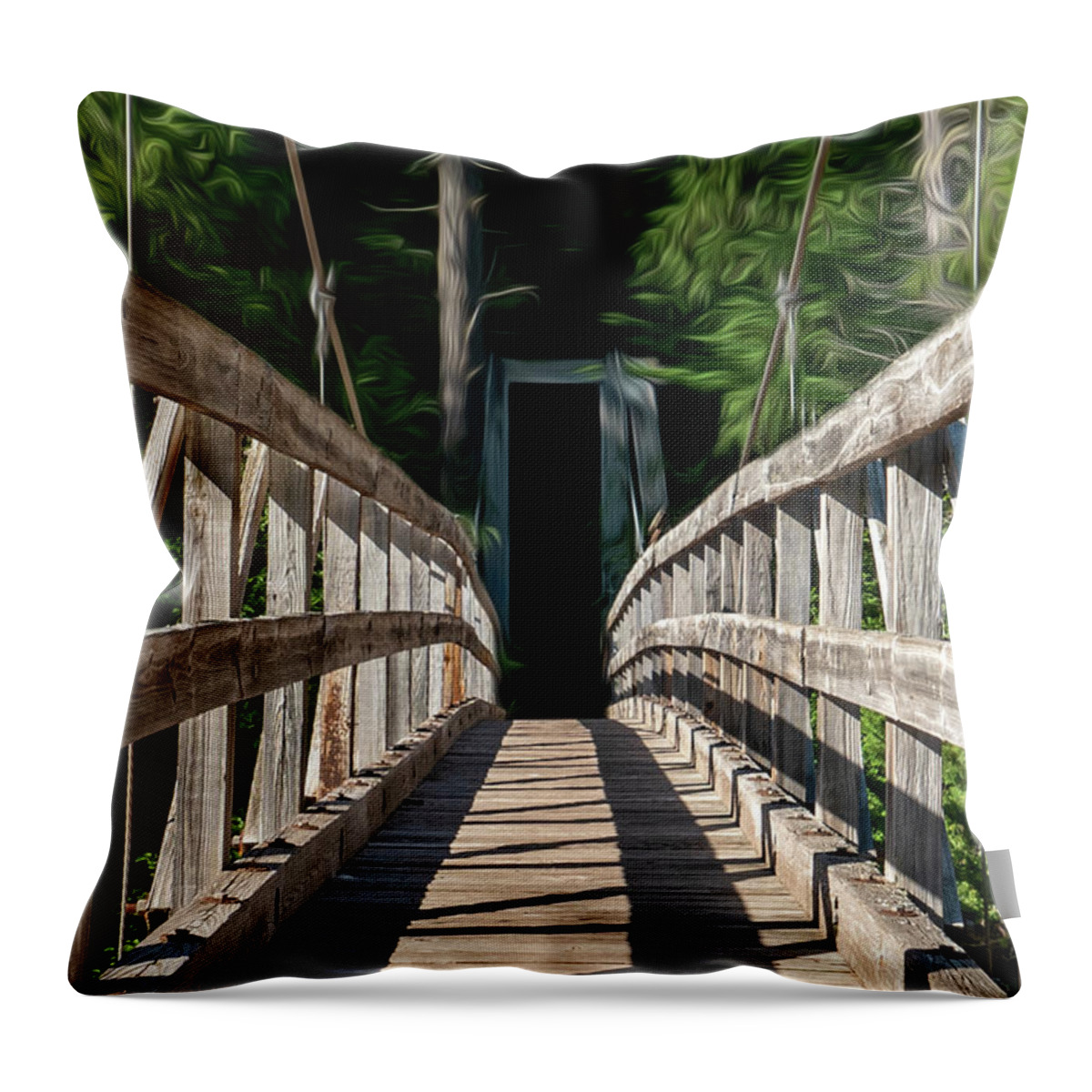 North Country National Scenic Trail Throw Pillow featuring the photograph North Country National Scenic Trail by Sandra J's