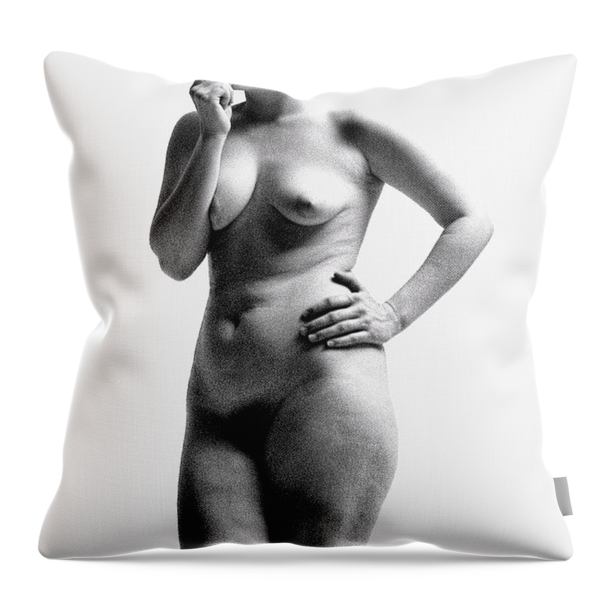 Nude Throw Pillow featuring the photograph Nude II by David Patterson