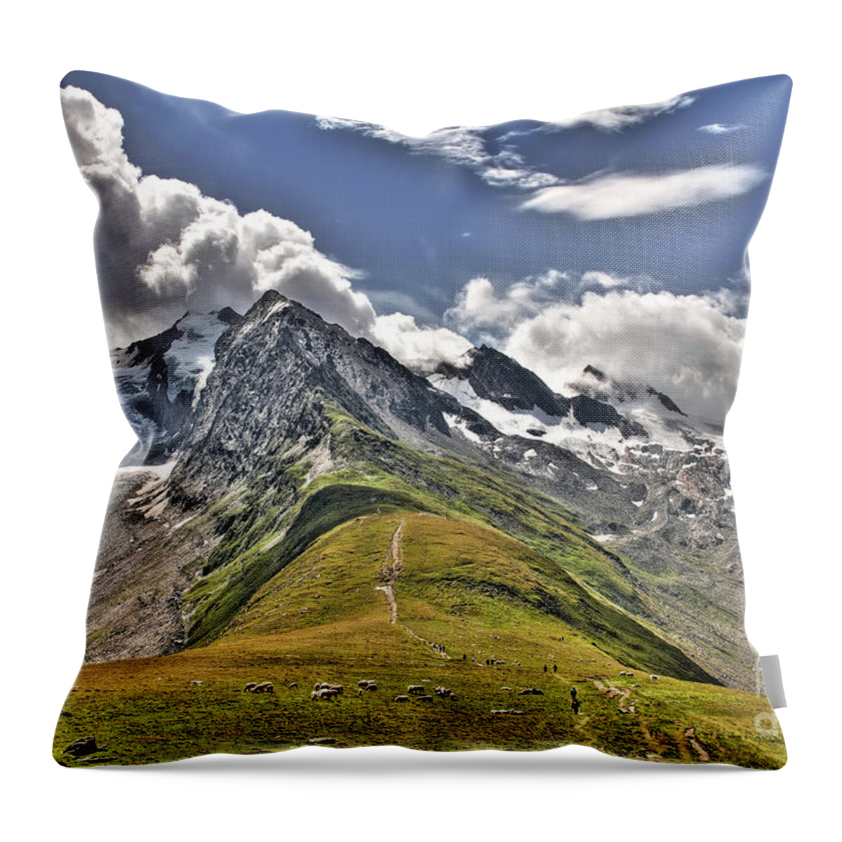 Tirol Throw Pillow featuring the photograph Obergurgl-Hochgurgl - Austria by Paolo Signorini
