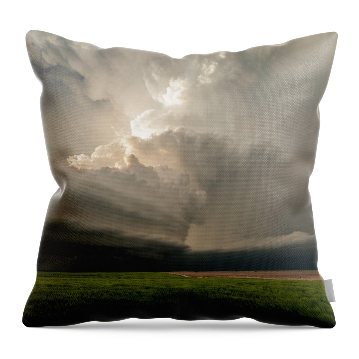 Weather Throw Pillow featuring the photograph Oberlin, Kansas by Colt Forney