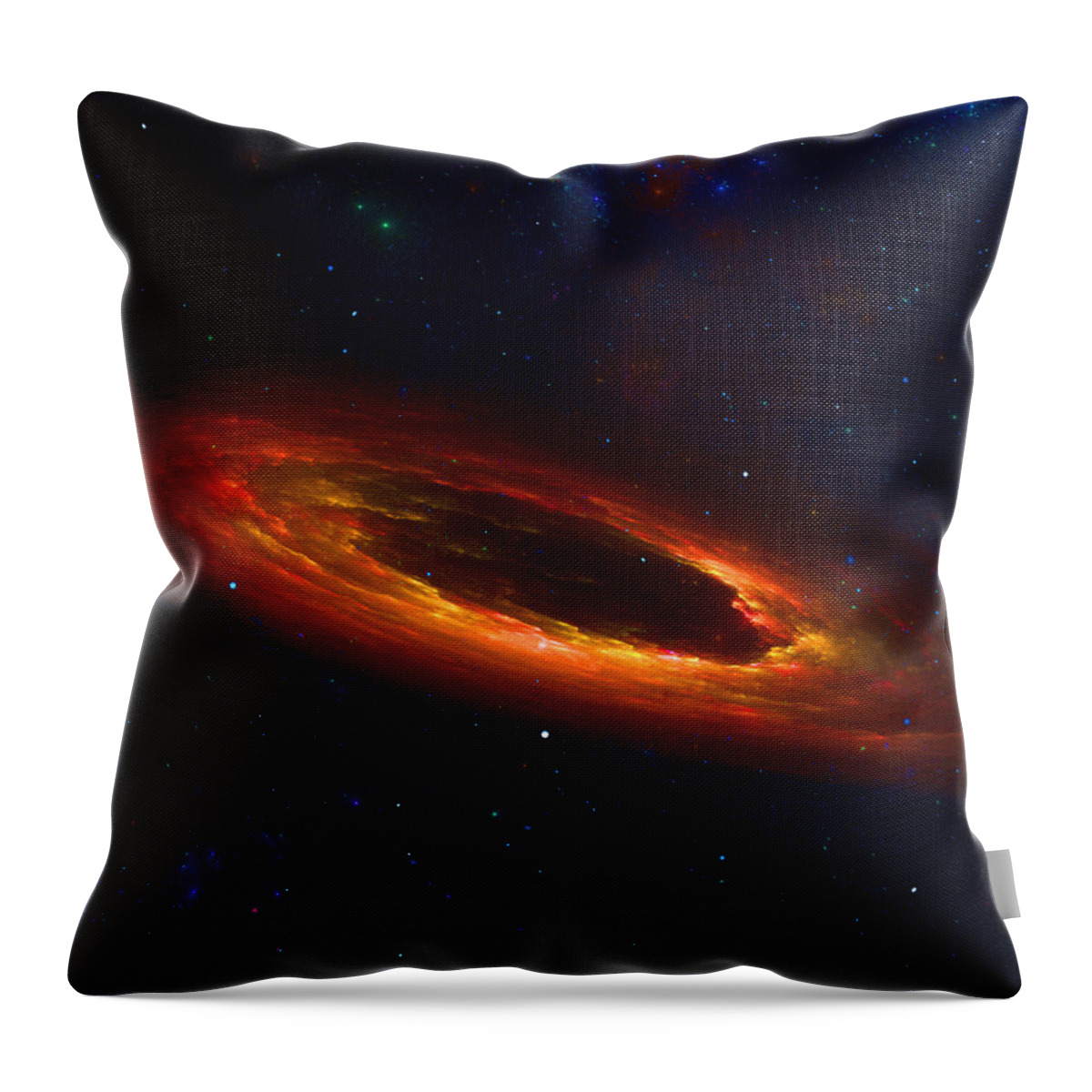3d Throw Pillow featuring the painting Object Fire Ring by George Art Gallery