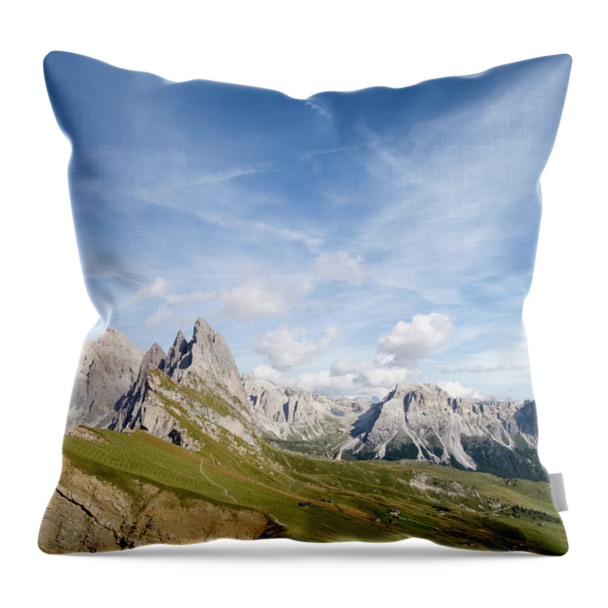 Italy Throw Pillow featuring the photograph Odle #2 by Alberto Zanoni