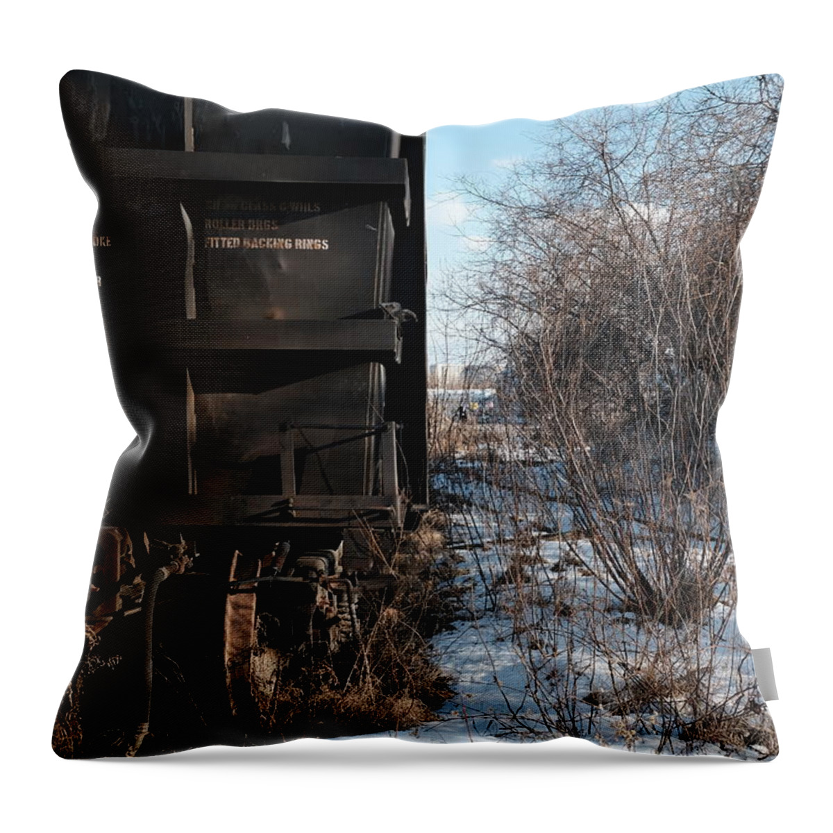 Urban Throw Pillow featuring the photograph Off Track by Kreddible Trout