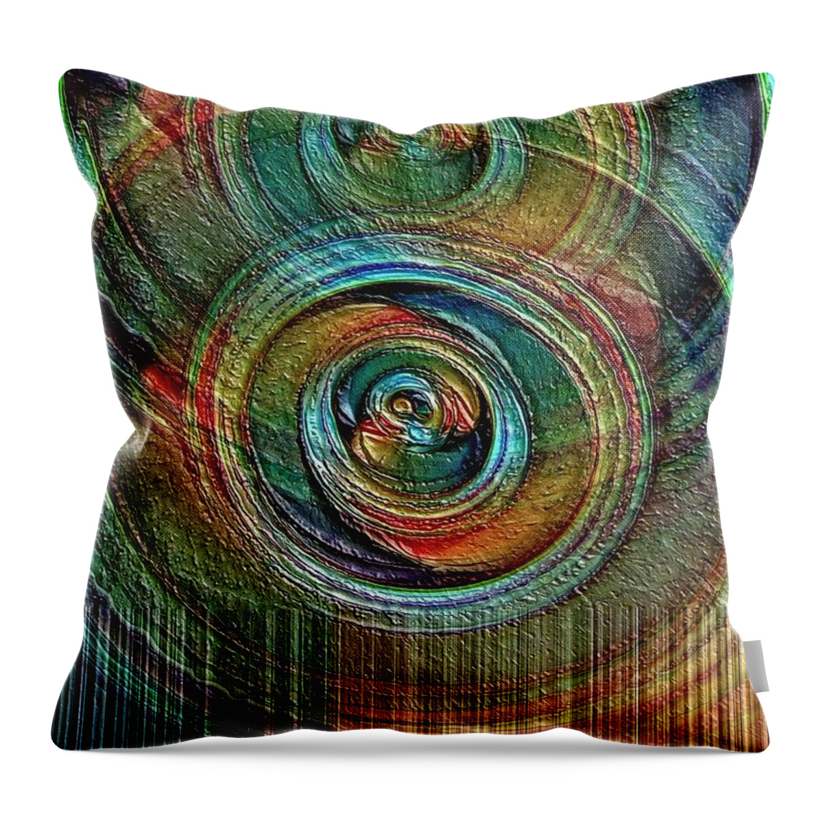 Oil Throw Pillow featuring the digital art Oil and Water by David Manlove