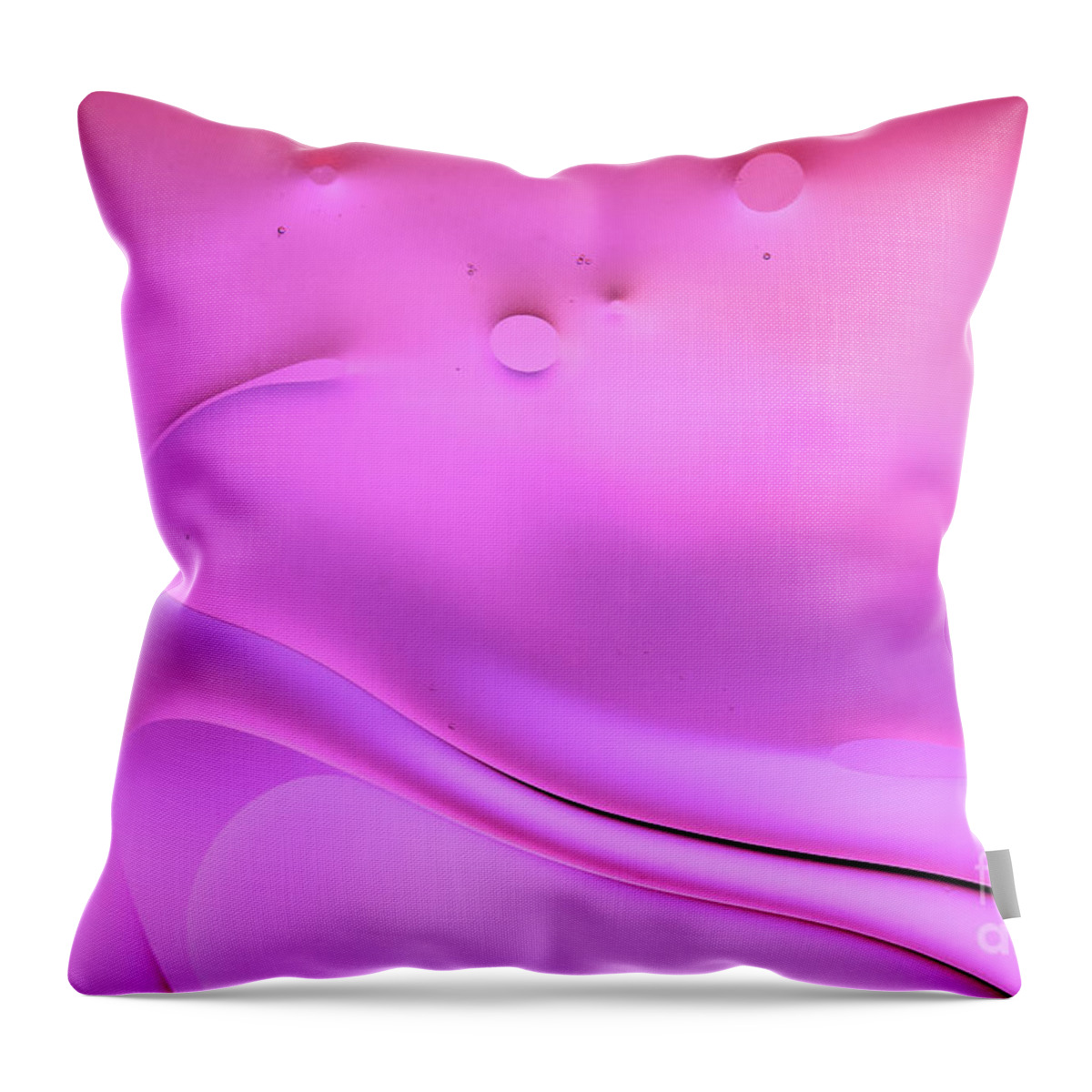 Color Image Throw Pillow featuring the photograph Pastel Purplr Magenta Colored Soft Abstract by Nilesh Bhange