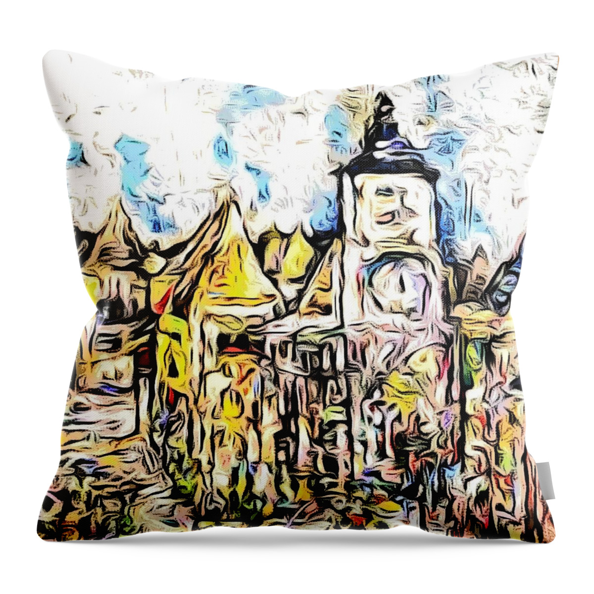 New Orleans Throw Pillow featuring the painting Old Nawlins by Julie TuckerDemps