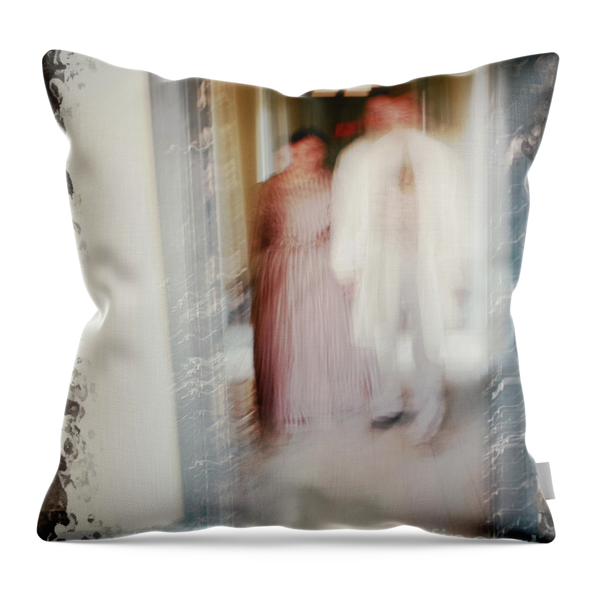 Ghostly Throw Pillow featuring the photograph Old Spirits Rise by Kae Cheatham