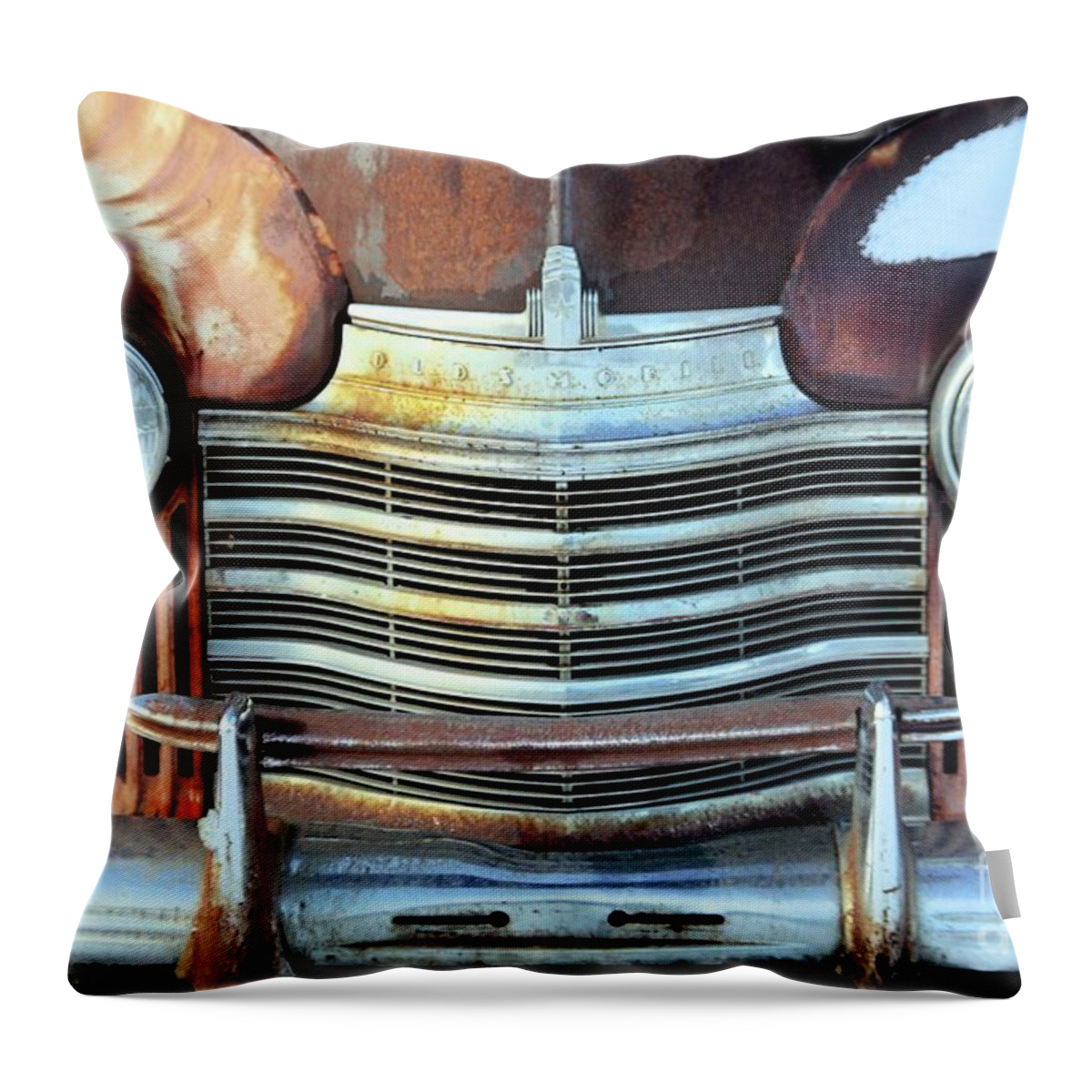 Oldsmobile Throw Pillow featuring the photograph Oldsmobile by Roland Stanke