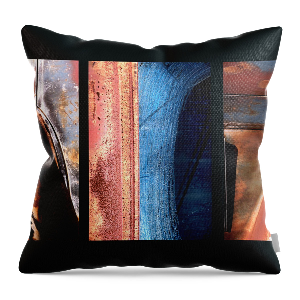 Abstract Throw Pillow featuring the photograph Ole Bill by Steve Karol