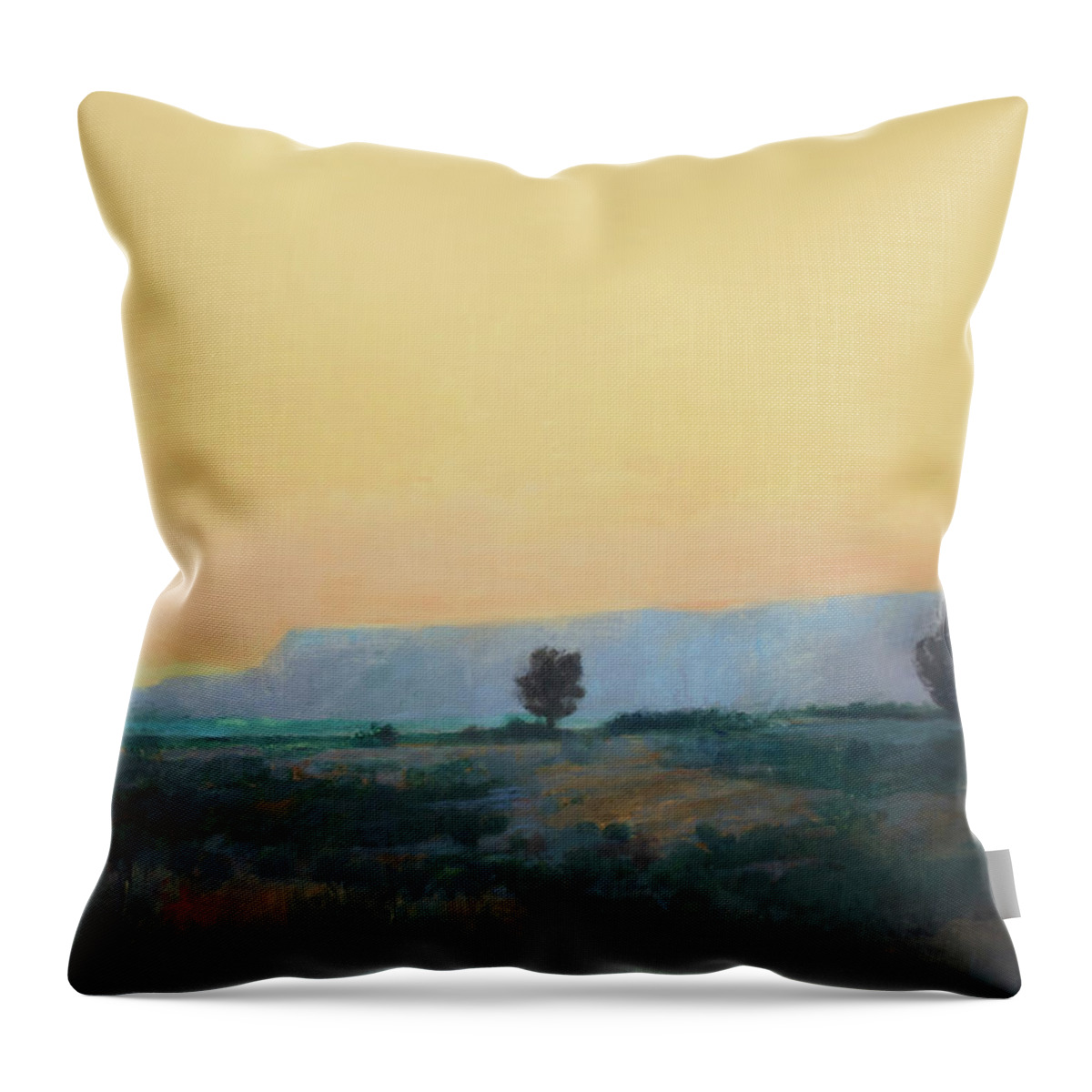 Desert Throw Pillow featuring the painting On to California by Cap Pannell
