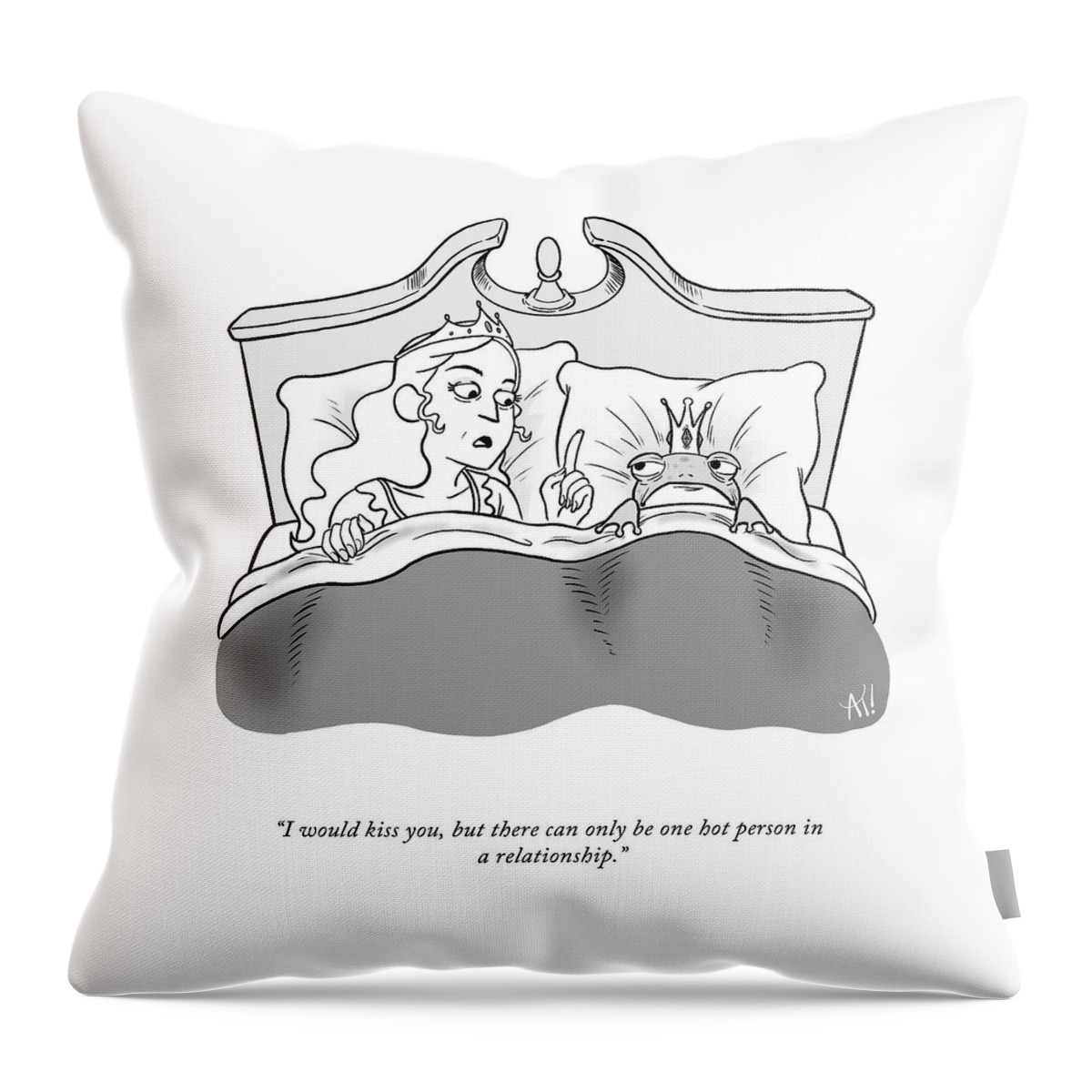 One Hot Person In A Relationship Throw Pillow