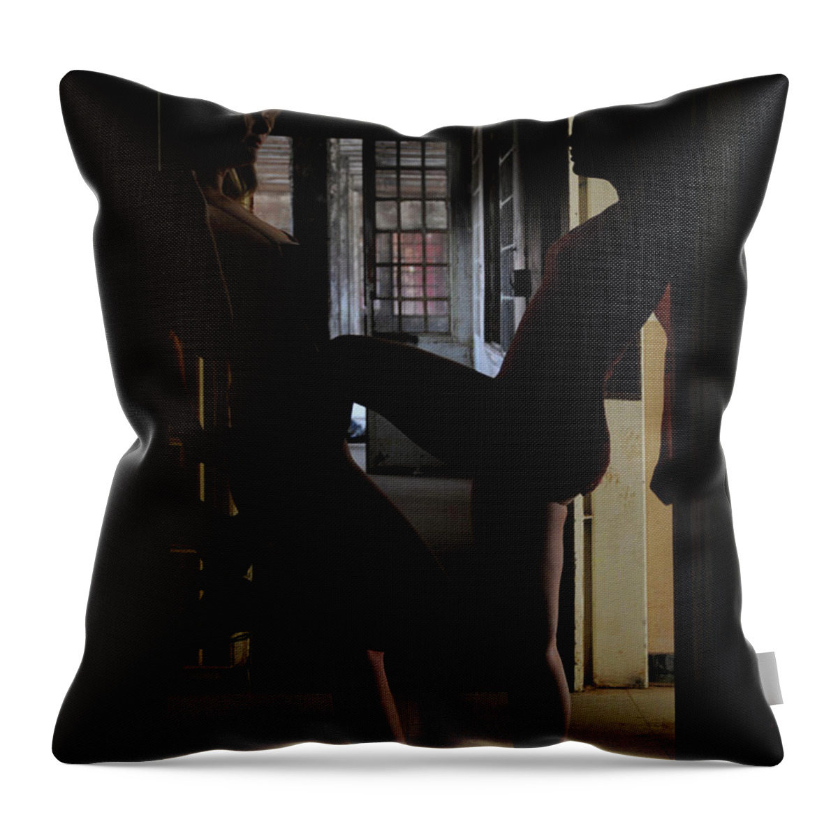 Women Throw Pillow featuring the photograph One on One by Robert WK Clark