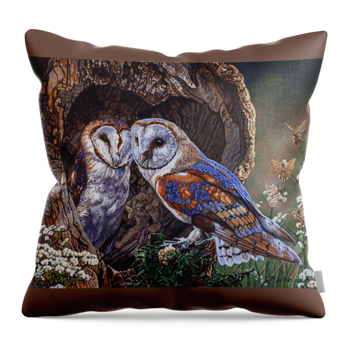 Love Throw Pillow featuring the painting One Plus One Equals One by Patrick Whelan