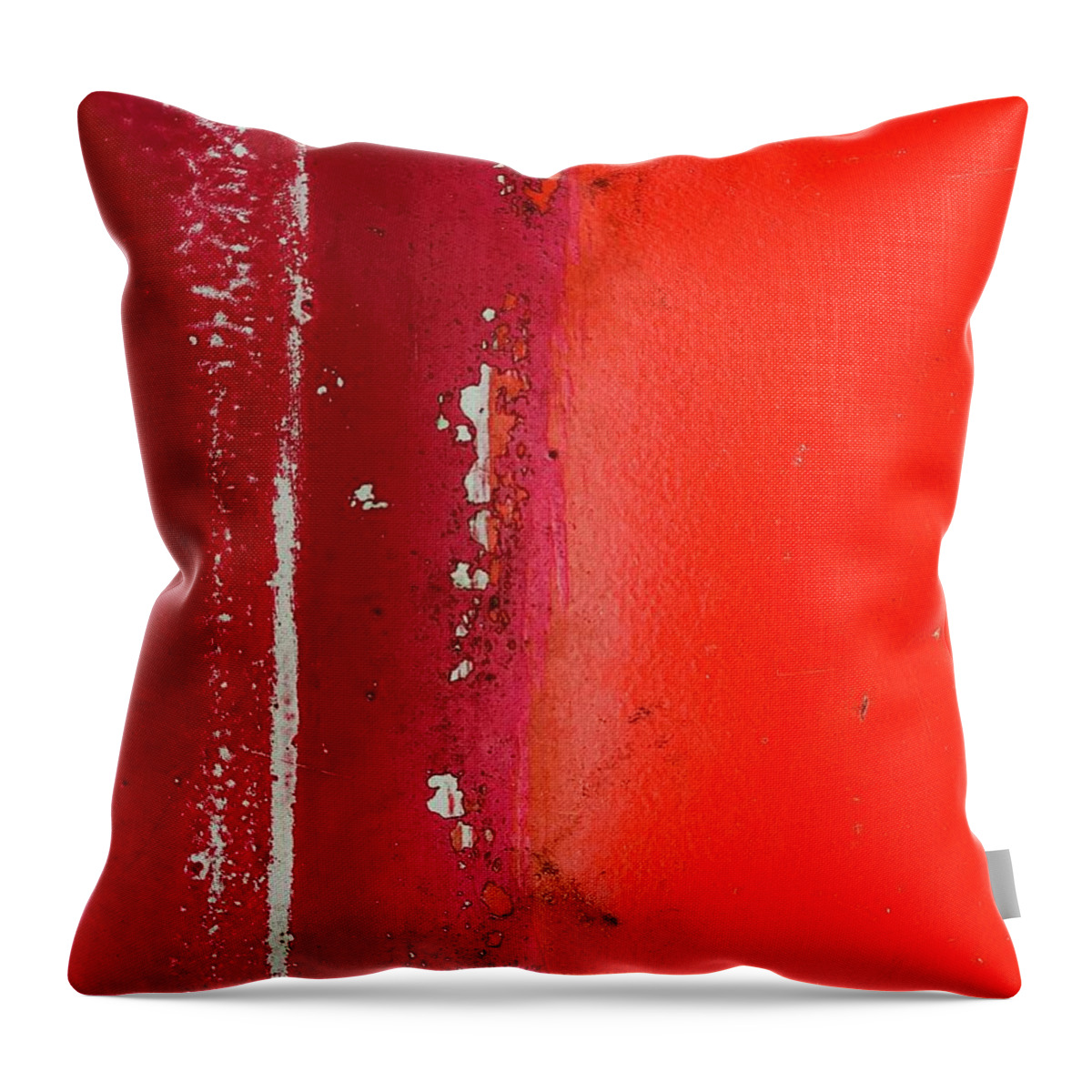 Orange Throw Pillow featuring the photograph Orange Paint Abstract by Eena Bo
