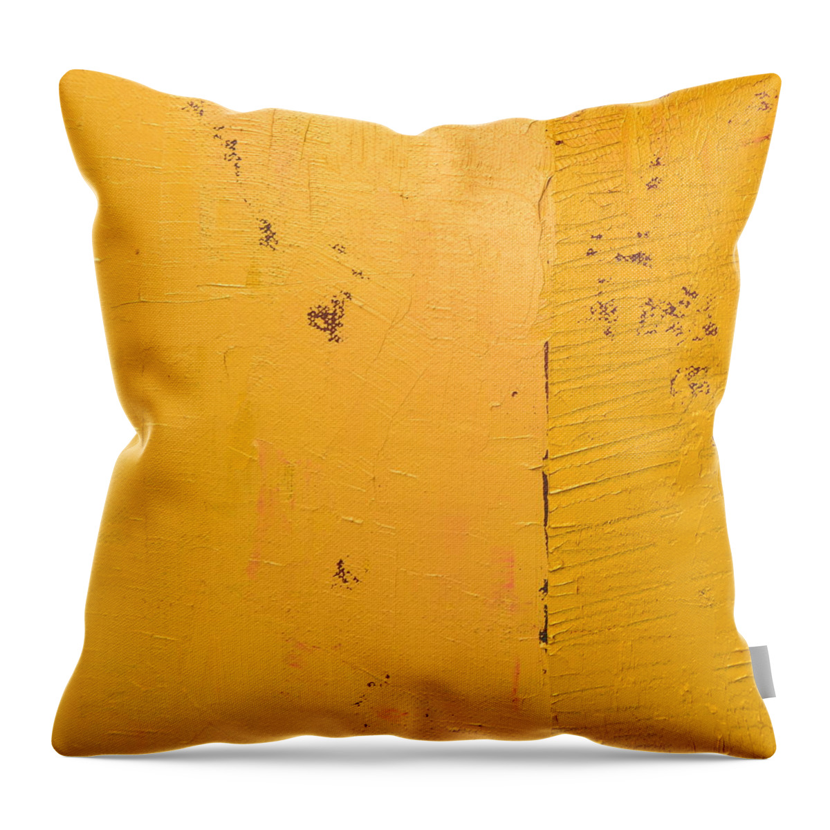 Abstract Paintings Throw Pillow featuring the painting Orange Pineapple by Michelle Calkins