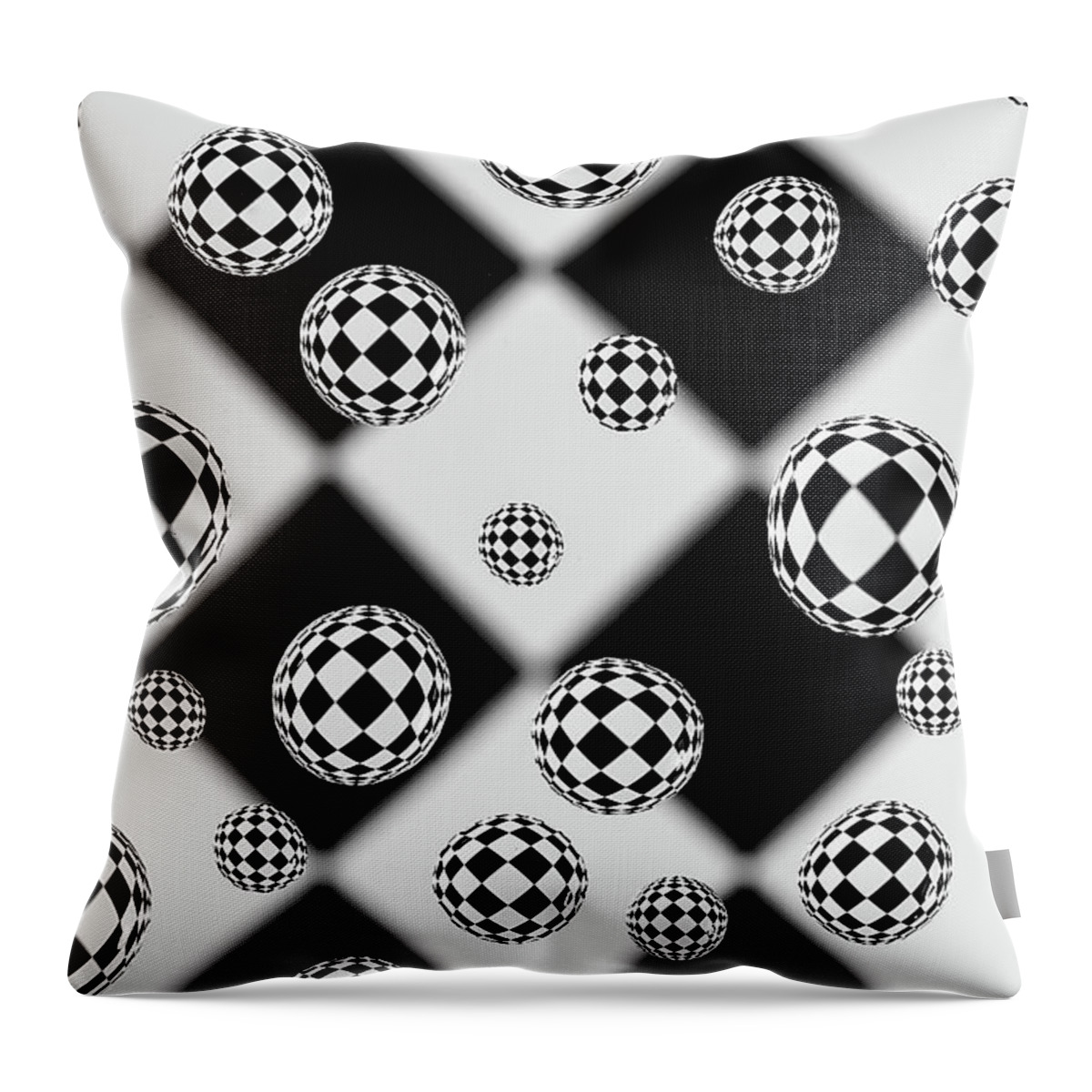 Abstract Throw Pillow featuring the photograph Orbical Orbs by Anthony Sacco