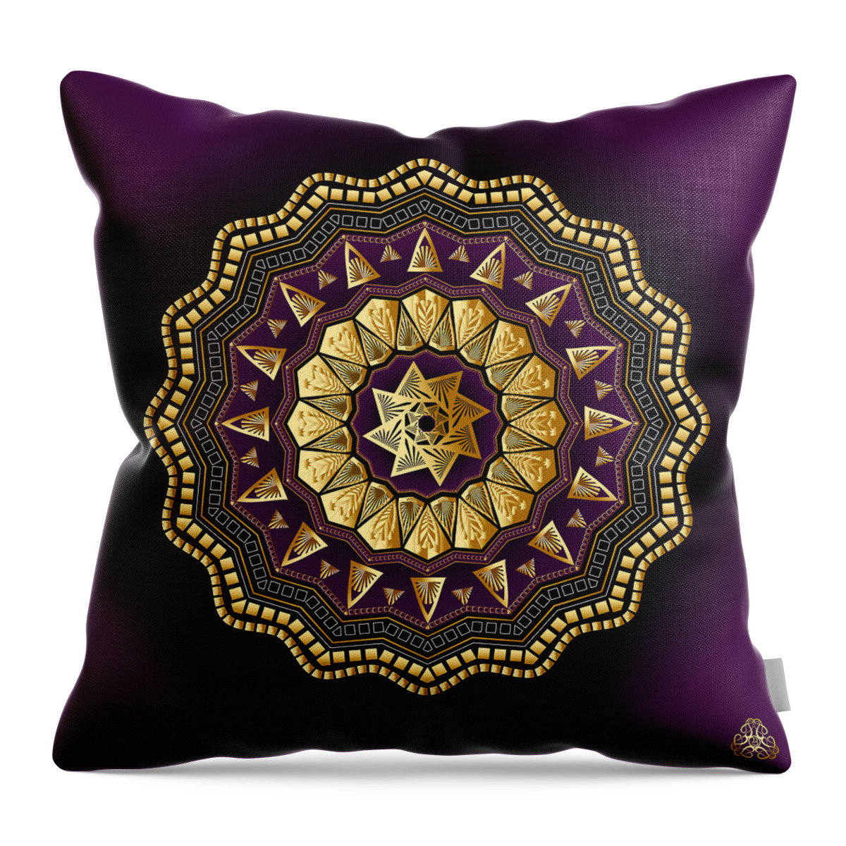 Mandala Graphic Throw Pillow featuring the digital art Ornativo Vero Circulus No 4265 by Alan Bennington