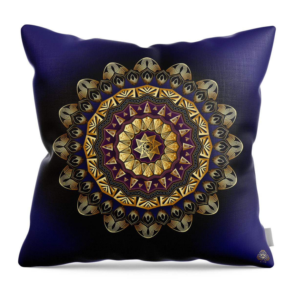 Mandala Graphic Throw Pillow featuring the digital art Ornativo Vero Circulus No 4273 by Alan Bennington