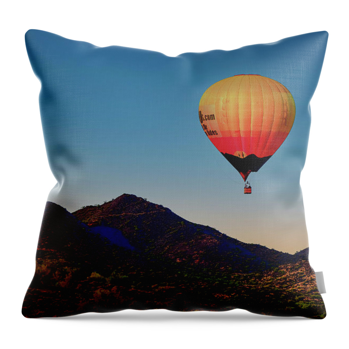 Arizona Throw Pillow featuring the photograph Over the Sonoran Desert by Phil And Karen Rispin