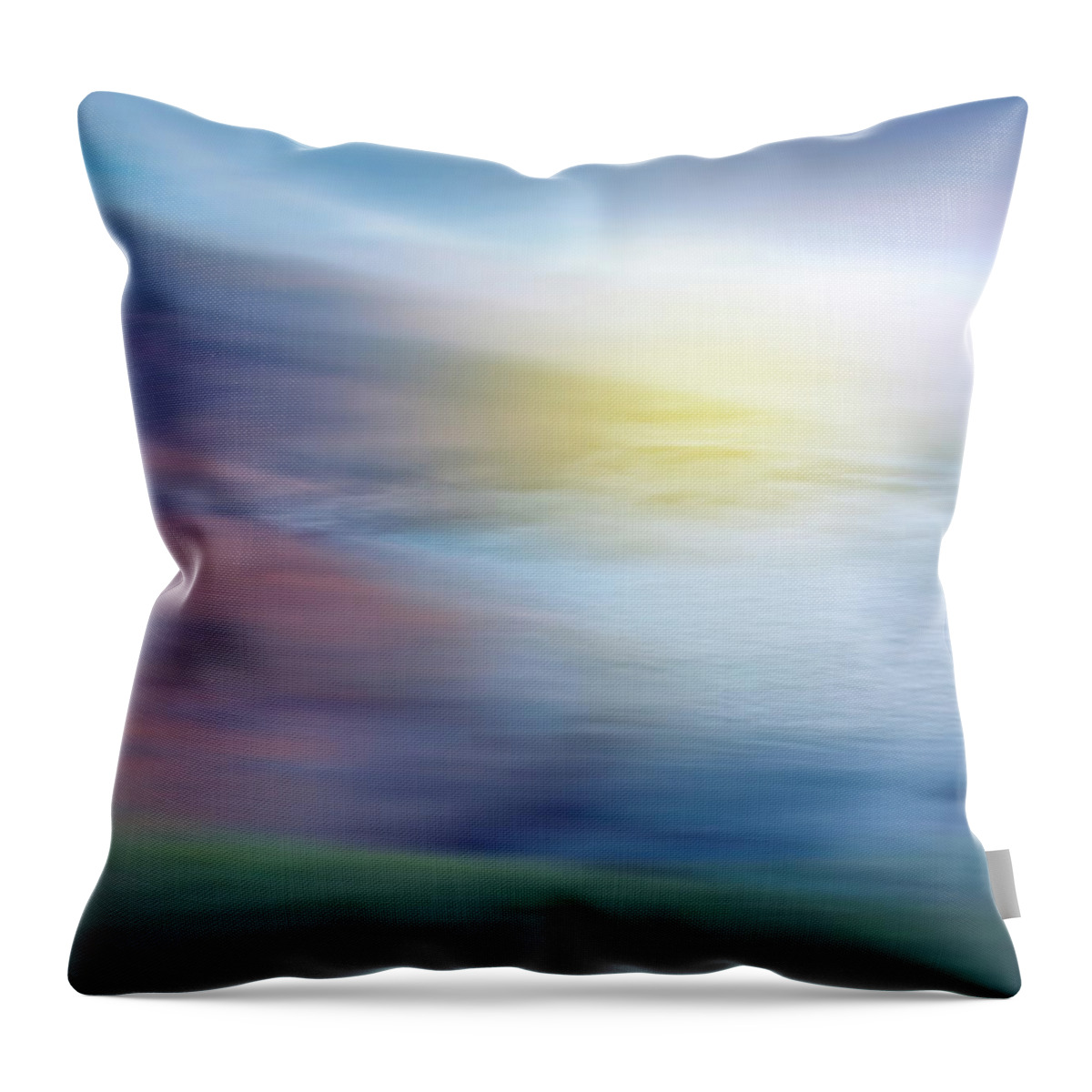 Photography Throw Pillow featuring the digital art Pacific Coast Mist by Terry Davis