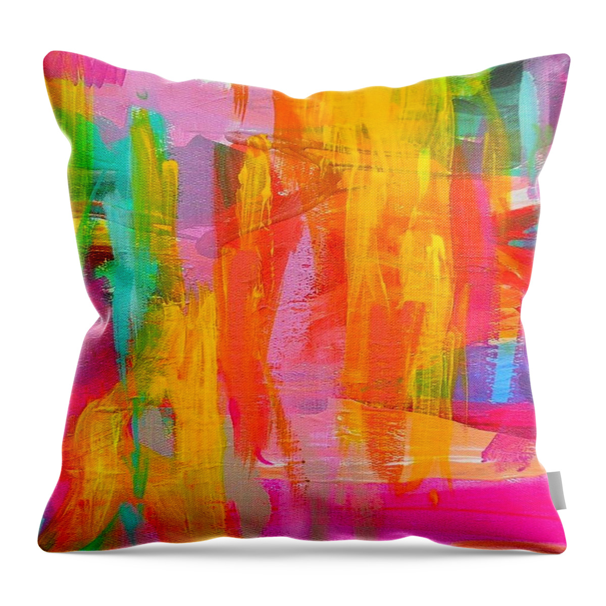 Picaso Throw Pillow featuring the drawing Paint Art by Vj Sr