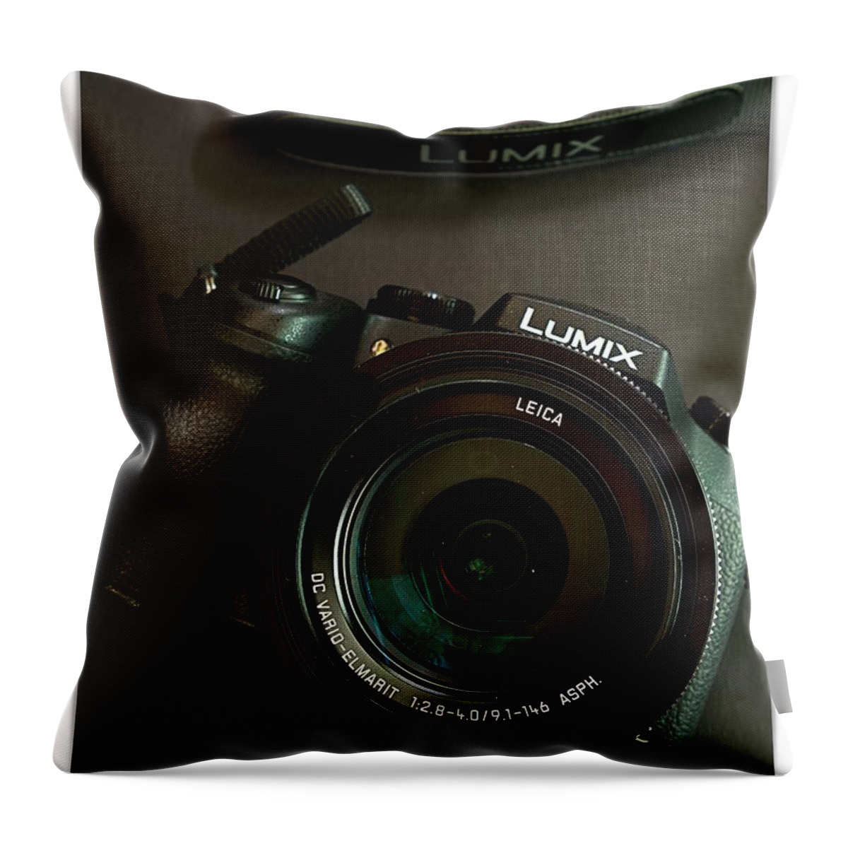 Panasonic Throw Pillow featuring the photograph Panasonic Lumix FZ1000 by Jose Antonio Ramirez