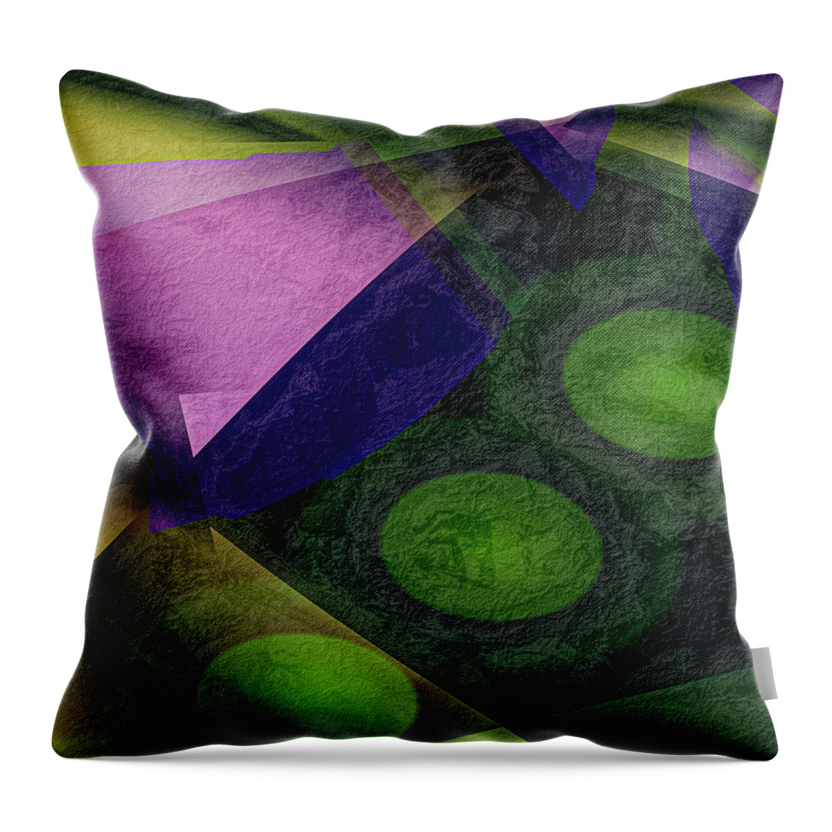 Painting Throw Pillow featuring the digital art Paper and Glass by Bill Posner