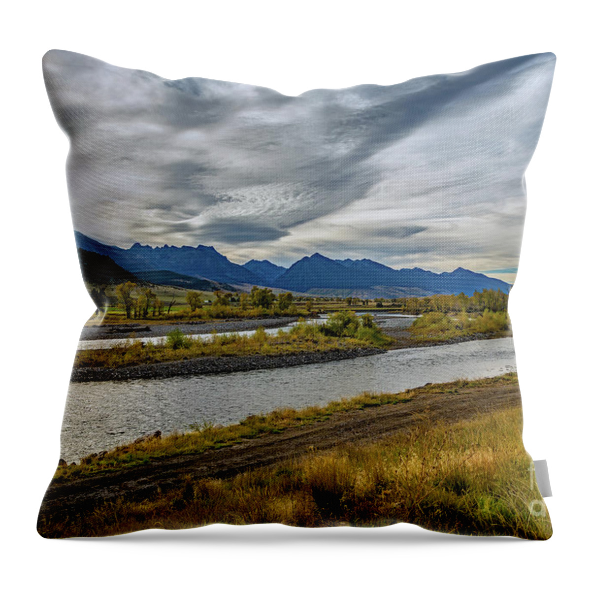 Jon Burch Throw Pillow featuring the photograph Paradise Valley by Jon Burch Photography