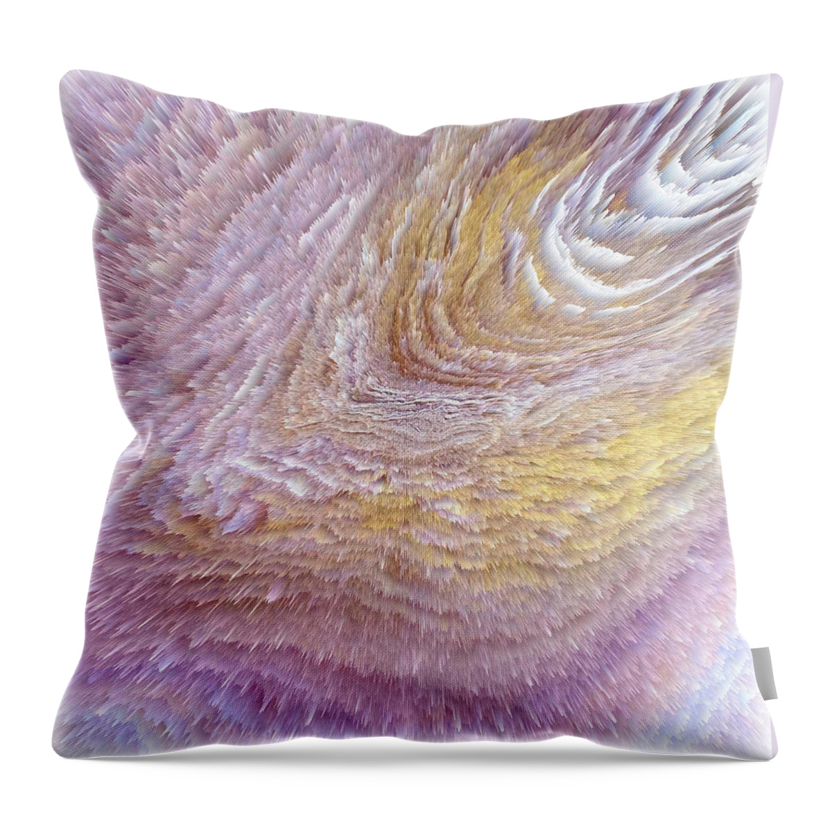 Square Throw Pillow featuring the digital art PARFUME - Height-Map-3d by Themayart